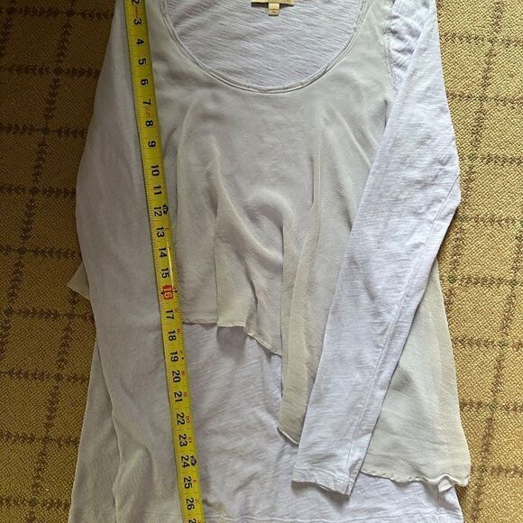 Vintage Elizabeth and James lavender long sleeved T-shir with chiffon overlay XS - Picture 6 of 10